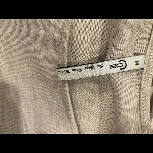 Women’s flowy dress size M, developed in Paris with flower design, grey - Picture 3 of 7